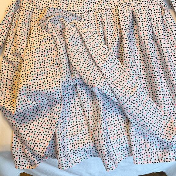 Tramp Women Dress size XL White Sleeveless Knee Length Lightweight A-line Floral - Picture 7 of 10